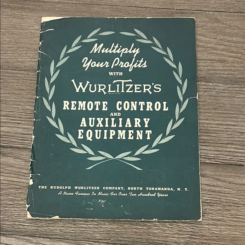 Wurlitzer's Remote Control and Auxiliary Equipment salesman catalog circa 1940